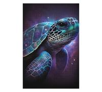 75x50cm/1000pcs Puzzles pour Adolescents Galactic Sea Turtle Art Print Jeu De Puzzle Et De Réflexion, Cadeaux pour Femmes, À Offrir À Toute La Famille 75x50cm/1000pcs