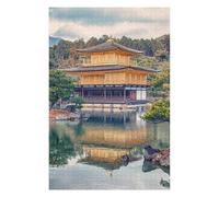75x50cm/1000pcs Puzzles pour Adolescents Golden Temple Reflection Puzzle pour Adultes - Jeu De Réflexion - Anti-Stress - Stimule Le Cerveau