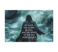 75x50cm/1000pcs Puzzles pour Adolescents Jesus Calms The Storm Puzzles pour Adultes - Jouets Anti-Stress - Décoration Parfaite - Activités Ludiques À La Maison 75x50cm/1000pcs
