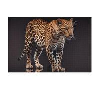 75x50cm/1000pcs Puzzles pour Adolescents Leopard in Shadows Wild Beauty -1 Puzzles pour Adultes Jeux Familiaux Analyse Et Logique Jeux Stimulants Cadeaux 75x50cm/1000pcs