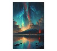 75x50cm/1000pcs Puzzles pour Adolescents Lightning from The Heavens Puzzles pour Adultes - Jeu De Réflexion - Décoration Intérieure - Difficile Et Stimulant 75x50cm/1000pcs