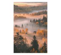 75x50cm/1000pcs Puzzles pour Adolescents Misty Forest Sunrise Puzzle Anti-Stress - Décoration Idéale pour Un Anniversaire Ou Noël 75x50cm/1000pcs