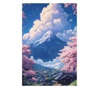 75x50cm/1000pcs Puzzles pour Adolescents Mount Fuji Spring Landscape Puzzles pour Adultes : Analyse Et Logique du Jeu Pratique pour Anniversaire, Noël 75x50cm/1000pcs