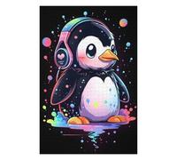 75x50cm/1000pcs Puzzles pour Adolescents Music Lover Penguin Puzzles pour Adultes - Jeu De Réflexion - Décoration Intérieure - Difficile Et Stimulant 75x50cm/1000pcs