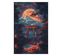 75x50cm/1000pcs Puzzles pour Adolescents Mystical Night Japanese Puzzle Anti-Stress - Décoration Idéale pour Un Anniversaire Ou Noël 75x50cm/1000pcs