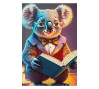 75x50cm/1000pcs Puzzles pour Adolescents Professor Koala Casse-têtes pour Adolescents - Jeu De Réflexion - Cadeau d'anniversaire - Activités Amusantes À La Maison 75x50cm/1000pcs