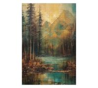 75x50cm/1000pcs Puzzles pour Adolescents River Runs Through It Puzzle pour Adultes - Jeu Manuel - Décoration Parfaite - Difficile Et Stimulant 75x50cm/1000pcs
