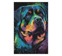 75x50cm/1000pcs Puzzles pour Adolescents Rottweiler Style 4 Puzzle pour Adultes - Jeu Familial - Niveau De Difficulté Élevé - Cadeaux De Noël Et d'anniversaire 75x50cm/1000pcs