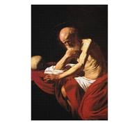 75x50cm/1000pcs Puzzles pour Adolescents Saint Jerome in Penitence Puzzles pour Adultes Jeux Amusants Une Œuvre d'art Cadeaux De Noël Et d'anniversaire 75x50cm/1000pcs