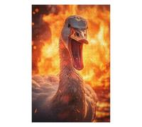 75x50cm/1000pcs Puzzles pour Adolescents Savage Angry Goose Fire Puzzles pour Adultes - Jeu De Réflexion - Décoration Intérieure - Difficile Et Stimulant 75x50cm/1000pcs