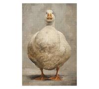 75x50cm/1000pcs Puzzles pour Adolescents Serious White Fat Duck Puzzles pour Adultes : Analyse Et Logique du Jeu Pratique pour Anniversaire, Noël 75x50cm/1000pcs