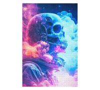 75x50cm/1000pcs Puzzles pour Adolescents Skull Astronaut Puzzle Anti-Stress - Décoration Idéale pour Un Anniversaire Ou Noël 75x50cm/1000pcs