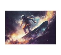 75x50cm/1000pcs Puzzles pour Adolescents Space Surfing Adventure -9 Puzzles pour Adultes - Jouets Anti-Stress - Décoration Parfaite - Activités Ludiques À La Maison 75x50cm/1000pcs