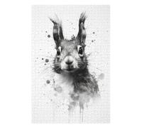 75x50cm/1000pcs Puzzles pour Adolescents Squirrel Beauty Watercolor Puzzles pour Adultes : Analyse Et Logique du Jeu Pratique pour Anniversaire, Noël 75x50cm/1000pcs
