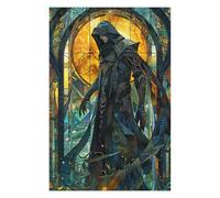 75x50cm/1000pcs Puzzles pour Adolescents Stained Mage Tale Puzzles Jeux Amusants Découpe De Précision Cadeaux Uniques pour Anniversaire Et Noël 75x50cm/1000pcs