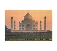75x50cm/1000pcs Puzzles pour Adolescents Taj Mahal India Travel Puzzles pour Adultes - Jouets Anti-Stress - Décoration Parfaite - Activités Ludiques À La Maison 75x50cm/1000pcs