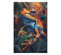 75x50cm/1000pcs Puzzles pour Adolescents Tropical Orange Frog Puzzle pour Adultes - Jeu Manuel - Décoration Parfaite - Difficile Et Stimulant 75x50cm/1000pcs