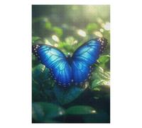 75x50cm/1000pcs Puzzles pour Adolescents Tropical Rainforest Blue Morpho Butterfly Puzzle pour Adultes - Jeu Manuel - Décoration Parfaite - Difficile Et Stimulant 75x50cm/1000pcs