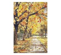 75x50cm/1000pcs Puzzles pour Adolescents Urban Autumn Walk Puzzle pour Adultes - Jeu De Réflexion - Anti-Stress - Stimule Le Cerveau