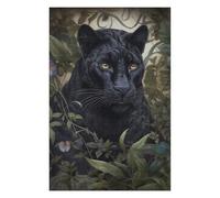 75x50cm/1000pcs Puzzles pour Adolescents Whimsical Black Panther Puzzle Mural, Jouet, Décoration, Défi Difficile, Cadeau Anti-Stress 75x50cm/1000pcs