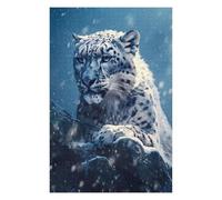 75x50cm/1000pcs Puzzles pour Adolescents White Tiger Snow Nature Puzzles pour Adultes - Jeu Manuel - Assemblage De Motifs - Cadeaux d'anniversaire Uniques 75x50cm/1000pcs