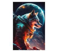 75x50cm/1000pcs Puzzles pour Adolescents Wolf Spacial Puzzle Mural, Jouet, Décoration, Défi Difficile, Cadeau Anti-Stress 75x50cm/1000pcs