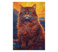 75x50cm/1000pcs Puzzles pour Adultes Abstract Cat 2 Puzzles pour Adultes À Monter Soi-même - Jouets De Précision - Cadeaux Uniques pour Un Anniversaire Ou Noël 75x50cm/1000pcs