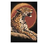 75x50cm/1000pcs Puzzles pour Adultes Amazon Jaguar Painting Artwork Puzzles pour Adultes, Jouet, Décoration Murale, Interaction Parent-Enfant 75x50cm/1000pcs