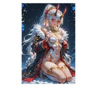 75x50cm/1000pcs Puzzles pour Adultes Anime Demon Girl in Winter Jeu De Réflexion Puzzle, Passe-Temps Idéal pour Les Vacances À La Maison, Cadeaux d'anniversaire Et De Noël Uniques 75x50cm/1000pcs