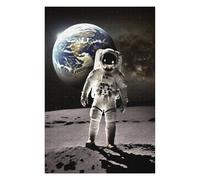 75x50cm/1000pcs Puzzles pour Adultes Astronaut on The Moon with Earth in Background Puzzles pour Adultes Jeux De Société Décoration Murale Interaction Parent-Enfant 75x50cm/1000pcs