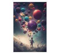 75x50cm/1000pcs Puzzles pour Adultes Balloon Boy Space Jeux De Puzzle Relaxants Analyse Et Logique Cadeaux Uniques pour Un Anniversaire Et Noël 75x50cm/1000pcs