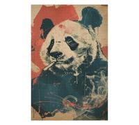75x50cm/1000pcs Puzzles pour Adultes Banksy Panda Smoking Art Puzzles pour Adolescents Jouets À Faire Soi-même Découpe De Précision Interaction Parent-Enfant 75x50cm/1000pcs