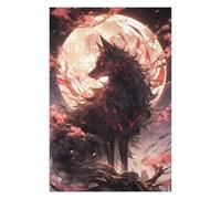 75x50cm/1000pcs Puzzles pour Adultes - Cadeaux Black Sakura Kitsune Puzzle pour Adultes - Jeu Manuel - Décoration Murale - Cadeaux pour Amis Et Famille 75x50cm/1000pcs