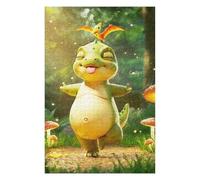 75x50cm/1000pcs Puzzles pour Adultes Cute Dinosaur with Bird Puzzles pour Adolescents Jouets À Faire Soi-même Découpe De Précision Interaction Parent-Enfant 75x50cm/1000pcs