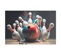75x50cm/1000pcs Puzzles pour Adultes Dynamic Bowling Strike Scene Puzzles pour Adolescents Jeux Relaxants Anti-Stress Difficiles Et Stimulants 75x50cm/1000pcs