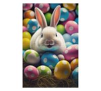 75x50cm/1000pcs Puzzles pour Adultes Easter Bunny with Eggs-3 Jeux De Puzzle Relaxants Course De Vitesse Manuelle Cadeaux Uniques pour Anniversaire Et Noël 75x50cm/1000pcs