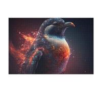 75x50cm/1000pcs Puzzles pour Adultes Galactic Bird in Flames Puzzles pour Adolescents Jeu Manuel Améliore La Mémoire Cadeaux Uniques pour Anniversaire Et Noël 75x50cm/1000pcs