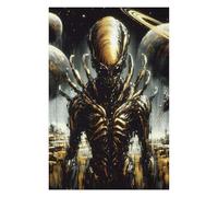 75x50cm/1000pcs Puzzles pour Adultes Golden Alien in Space Puzzles pour Adolescents Jouets À Faire Soi-même Découpe De Précision Interaction Parent-Enfant 75x50cm/1000pcs