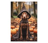 75x50cm/1000pcs Puzzles pour Adultes Halloween Vizsla Puzzle pour Adultes - Jeu De Réflexion - Défi Difficile Et Stimulant 75x50cm/1000pcs