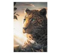 75x50cm/1000pcs Puzzles pour Adultes Leopard and Bee in Sunlight Puzzles pour Adultes À Monter Soi-même - Jouets De Précision - Cadeaux Uniques pour Un Anniversaire Ou Noël 75x50cm/1000pcs