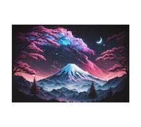75x50cm/1000pcs Puzzles pour Adultes Magical Night Mountain Landscape Puzzles pour Adolescents Jeux Relaxants Anti-Stress Difficiles Et Stimulants 75x50cm/1000pcs