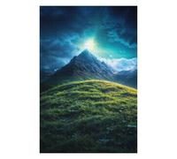 75x50cm/1000pcs Puzzles pour Adultes Mountain Peak at Night Casse-têtes pour Adultes, Jeu De Réflexion, Découpe De Précision, Difficile Et Stimulant 75x50cm/1000pcs