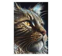 75x50cm/1000pcs Puzzles pour Adultes Paint Expression Cat Puzzles pour Adolescents Jeu Familial Course De Vitesse Manuelle Cadeaux Uniques pour Anniversaire Et Noël 75x50cm/1000pcs