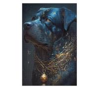75x50cm/1000pcs Puzzles pour Adultes Rottweiler Dog Puzzles pour Adolescents Jouets À Faire Soi-même Découpe De Précision Interaction Parent-Enfant 75x50cm/1000pcs