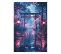 75x50cm/1000pcs Puzzles pour Adultes Sakura Torii Gate Puzzle pour Adultes, Jouet, Décoration Murale, Analyse Et Logique, Activités Ludiques À La Maison 75x50cm/1000pcs