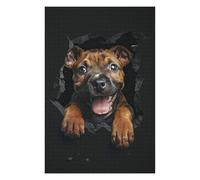 75x50cm/1000pcs Puzzles pour Adultes Staffordshire Bull Terrier Jeux De Puzzle Relaxants Analyse Et Logique Cadeaux Uniques pour Un Anniversaire Et Noël 75x50cm/1000pcs