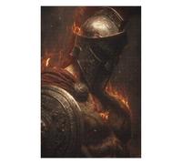 75x50cm/1000pcs Puzzles pour Adultes Warrior in Flames -10 Puzzles pour Adolescents Jeux Relaxants Décoration Murale Cadeaux Uniques pour Anniversaire Et Noël 75x50cm/1000pcs
