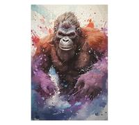 75x50cm/1000pcs Puzzles Sweet Yeti Watercolor Puzzle Adulte Jeu Manuel Course De Vitesse Cadeaux Uniques pour Anniversaire Et Noël 75x50cm/1000pcs