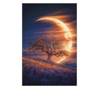 75x50cm/1000pcs Puzzles The Sentinel of Emberfall Puzzle Adulte Jeu Manuel Course De Vitesse Cadeaux Uniques pour Anniversaire Et Noël 75x50cm/1000pcs