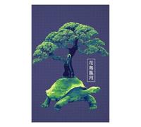 75x50cm/1000pcs Puzzles Tortoise and Tree Puzzles pour Adultes Jeux De Détente Décoration Parfaite Cadeaux Uniques d'anniversaire Et De Noël 75x50cm/1000pcs